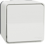 Bouton poussoir - Blanc - Complet - Saillie - Schneider electric MUR39026