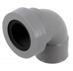 Coude PVC - Femelle / Femelle - 87�30 - Diam�tre 40 mm - A joint - Nicoll UCH88J