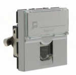 Prise RJ 45 cat. 6A STP alu 2M Legrand Mosaic