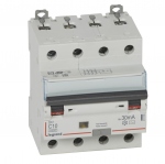 Disjoncteur diff�rentiel Legrand DX3 10A courbe C 30mA 4 Poles type AC - Vis / Vis