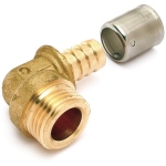 Coude � 90� - A sertir - Tube PER - Diam�tre 25 vers M�le � visser 20 x 27 - Sachet 2 pi�ces - Altech