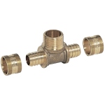 T� - A Glissement - Tube PER - Diam�tre 12 vers M�le � visser 15 x 21 - Altech