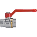 Robinet � sph�re en laiton - Femelle / Femelle - 2 pouces - Effebi Aster - Levier aluminium Rouge