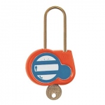 Cadenas de consignation - En laiton - Orange - 6 x 50 mm - CATU AL-230-OR-00