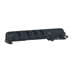 Bloc Multiprise - 4 x 2P+T - 1.5 Mtres - 2 USB - Noir - Legrand 050391