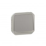 Bouton poussoir - NO - Lumineux - Gris - Composable - Legrand Plexo 069542L