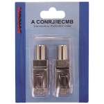 Adaptateur RJ45 Vers IEC MALE - En blister de 2 pices -  - Evicom ACONRJIECMB