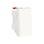 Bouton poussoir - 1 Module - NO - 10A - Bornes auto - Blanc - Schneider Unica NU310618F