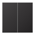 Enjoliveur - Double touche - LS 990 - Dark Canon de Fusil - Jung AL2995D
