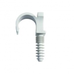 Bizclip plastique simple - Pour tube 18 mm - Boite de 100 - Bizline 710523