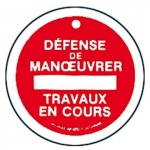 Disque - Plastique - DEFENSE DE MANOEUVRER - CATU AP-465/1