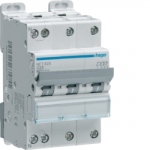 Disjoncteur Hager - 3 P�les + Neutre - 40A - 6kA - Courbe C - Vis / Vis