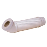 Pipe souple pour WC - Diamtre 93 / 100 mm - Longueur 500 mm - Coude - Nicoll 1CEAFLEX