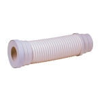Pipe souple pour WC - Diamtre 93 / 100 mm - Longueur 400 mm - Droite - Nicoll 1DEAFLEX