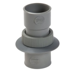 Manchon union pour travers�e de bac � douche avec rosace - Femelle 40 mm - Nicoll