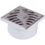 Siphonnette - Avec grille inox - Sortie Verticale DOCIA - Diamtre 50 / 40 mm PVC - Nicoll SIHJ10I