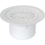 Siphon de sol plastique - Avec grille - Blanc - PVC - SV - Diam 50 / 63mm - Nicoll SITARV