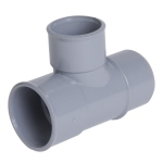 T� PVC - Pied de biche - M�le / Femelle - 87�30 - Diam�tre 40 / 32 mm - Nicoll TH288MF