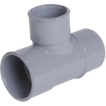 T� PVC - Pied de biche - M�le / Femelle - 87�30 - Diam�tre 50 / 40 mm - Nicoll TJ28