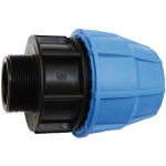 Raccord droit - M�le - Diam�tre 25 mm - 20 x 27 - Pour tube Polypropyl�ne PE - Sferaco 1001025