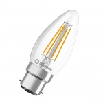 Ampoule  LED - Performance - B22D - 4W - 2700K - 470 Lm - CLB40 - Verre clair - Osram 069314