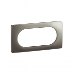 Plaque de finition - 4 � 5 Modules - Acier satin� - Legrand C�liane CP1808