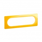 Plaque de finition - 6 � 8 Modules - Jaune safran - Legrand C�liane CP0411