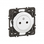 Prise de courant - 2P+T - 16A - 250V - Pr�mont�e - Blanc - Legrand C�liane CC0111