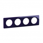 Plaque de finition - 4 Postes - Bleu de four - Legrand C�liane CP0304
