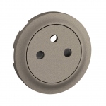 Enjoliveur - Pour prise 2P+T - Surface - Titane - Legrand C�liane CT0111