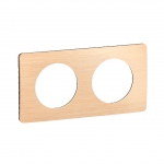 Plaque de finition - 2 Postes - H�tre - Legrand C�liane CP1402