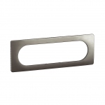 Plaque de finition - 6 � 8 Modules - Acier satin� - Legrand C�liane CP1811