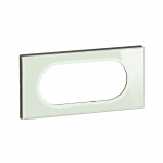Plaque de finition - 4 � 5 Modules - Verre opale Blanc - Legrand C�liane CP2008