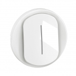 Enjoliveur - Pour va et vient ou bouton poussoir - T�moin - Blanc - Legrand C�liane CB0007