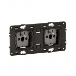 Prise de courant - 2 x 2P+T - 16A - Pr�cabl�e - Legrand C�liane CM0112