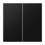 Enjoliveur - Double doigt - LS - Noir Mat - Jung LS995SWM