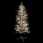 Sapin spray - Argent - 1.8 Mtres- 490LED - Blanc Chaud - Ptillant - Festilight 40477-AP9