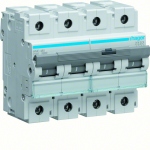 Disjoncteur - 3 Poles + Neutre - 15KA - Courbe C - 80A - 6M - Hager HMC480