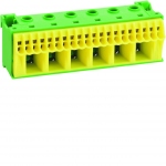 Borniers Terre - Sans Vis 20 x 4 mm� - Cages A vis 6 x 25 mm� - Hager KN26E