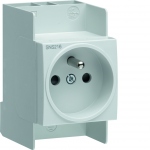 Prise de courant modulaire - 2P+T - 16A - Sans Vis - Hager SNS216