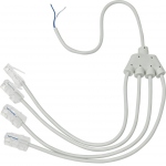 Cordon tlphonique rpartiteur - 4 x RJ45 - Hager TN724