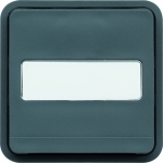 Va et vient 10A porte �tiquette Hager Cubyko composable gris