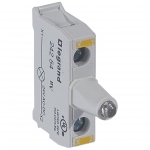 Bloc lumineux 12-24V Ac-Dc Jaune pour boite  boutons Legrand Osmoz