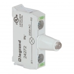 Bloc lumineux 230V Vert pour boite  boutons Legrand Osmoz