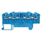 Bloc Viking 3 - 1 jonction - 2 entr�es / 2 sorties - 4 mm� - Bleu - A ressort