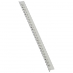 Repre Legrand Memocab - Lettre L - Blanc - Largeur 2.3 mm