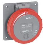 Prise tableau 16 Amp�res 3P+T IP55 rouge - Legrand Hypra 51150