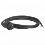 Cable 2x1 mm2 avec fiche moule male en caoutchouc - 3 mtres