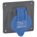 Prise tableau 16 Amp�res 2P+T IP44 bleu - Legrand Hypra EU 52018