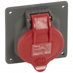 Prise tableau 16 Amp�res 3P+T IP44 rouge - Legrand Hypra EU 52219